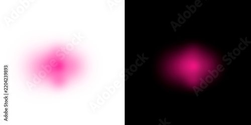 Pink abstract light glow with transparent background on dark screen for effects.