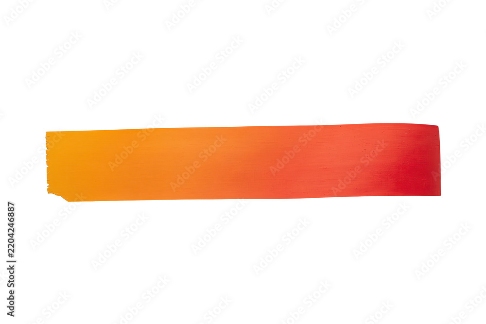 Obraz premium Orange to red gradient brush banner