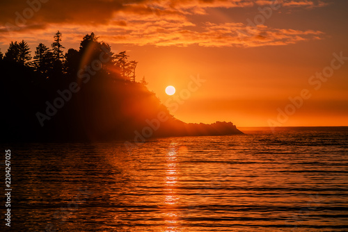 Sunset Over The Ocean