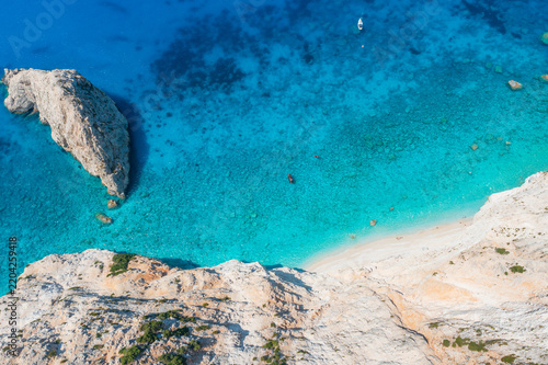 Cape of Lefkada, Greece, in summer