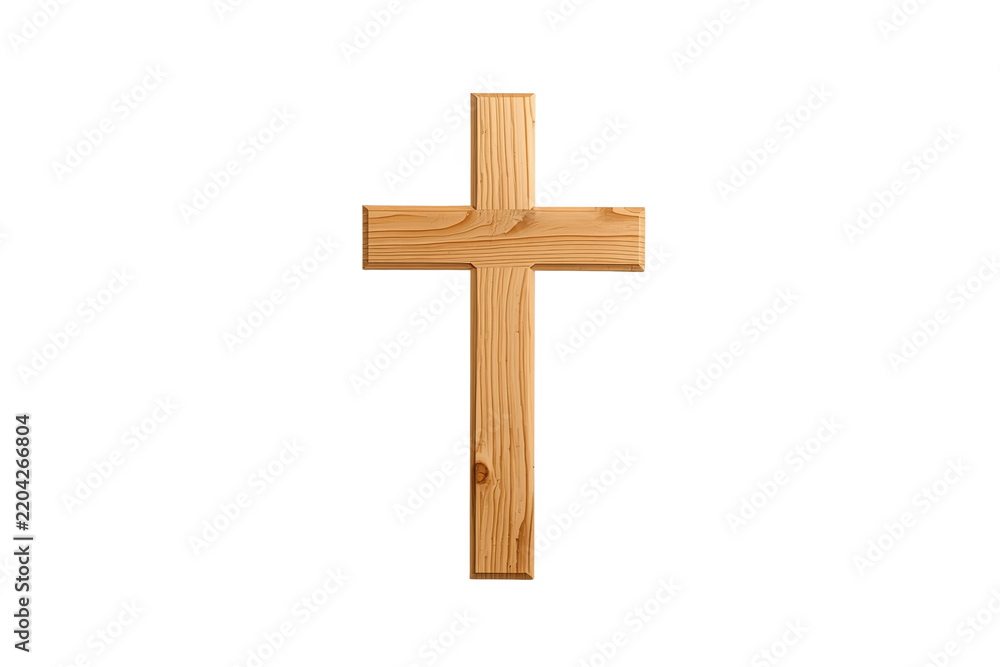 Obraz premium Tall wooden religious cross
