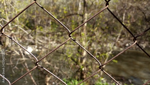 steel fence background, metal texture