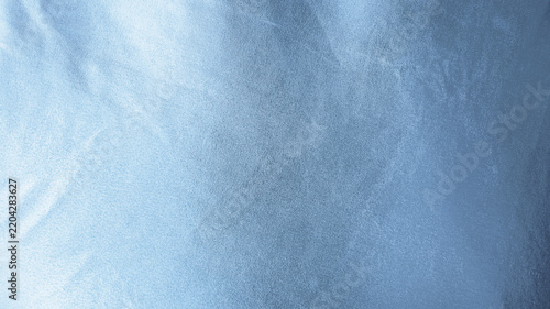 Light ice icy frost blue silver silk. Shiny shimmer metallic silky smooth fabric background. Color gradient. Dysty powder pale soft cool tone. Empty blank minimal template design ad.	