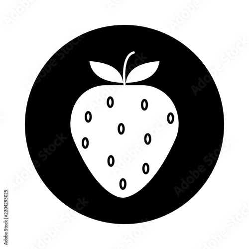 Strawberry Icon, Fresh Berry, Healthy Sweet Snack, Organic Farm Produce, Natural Fruit Delight, Premium Fresh Food, vector
