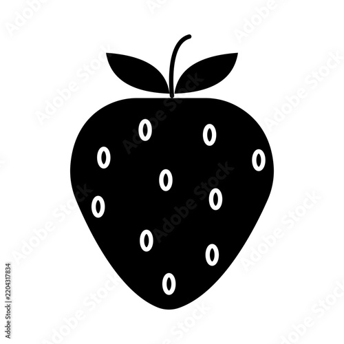 Strawberry Icon, Fresh Berry, Healthy Sweet Snack, Organic Farm Produce, Natural Fruit Delight, Premium Fresh Food, vector