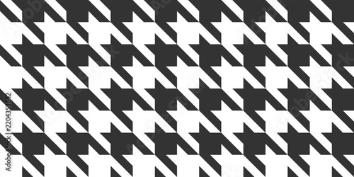 Houndstooth Pattern. Seamless vector pattern with shapes on a transparent background. Includes geometrical shapes in a repeated layout. Usable for various ornamental design projects.