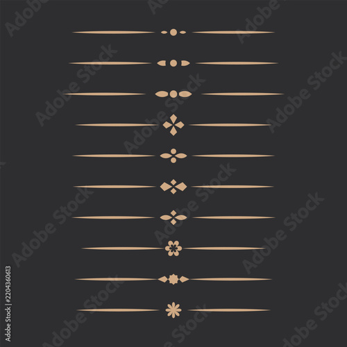 vintage geometric flourish borders pack for book paragraph layout