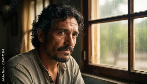 Loneliness by the window: thoughts that cannot be expressed
