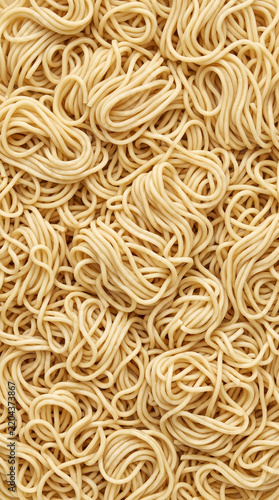 ramen noodles with springy thin strands and detailed natural texture
