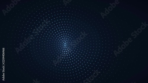 Blue Radial Data Field Abstract Technology Background