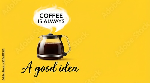 Hot Coffee Creative Concept Banner