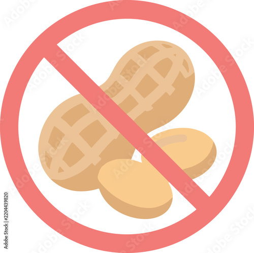 No Peanuts Sign Icon