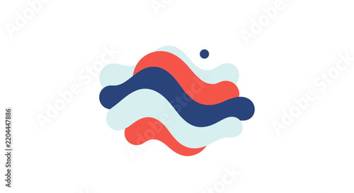 Abstract Fluid Motion Wave Design Elements.