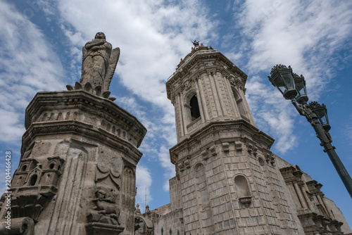 Arequipa, Peru - September 5, 2026: Church of Santo Domingo in Arequipa, Peru.