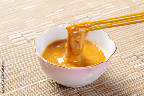 ナマコの内蔵を使った珍味(このわた)