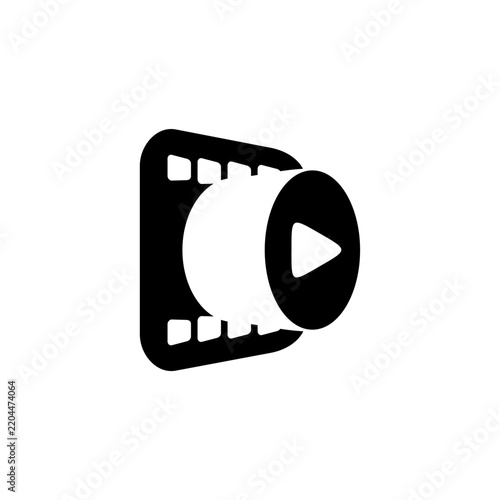 film strip isolated on white background