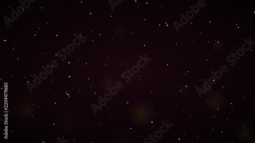 Abstract Bokeh Particles Floating Dark Background
