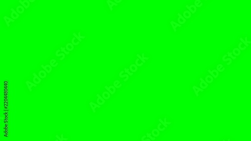 3D Red Gift Box Animation on Green Screen Background