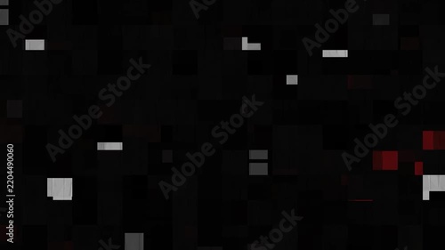 Red pixel shifting animation background video 