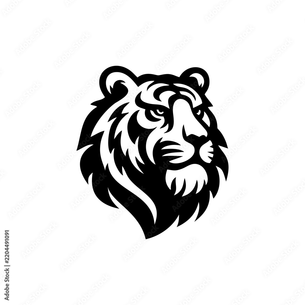 Fototapeta premium lion head vector