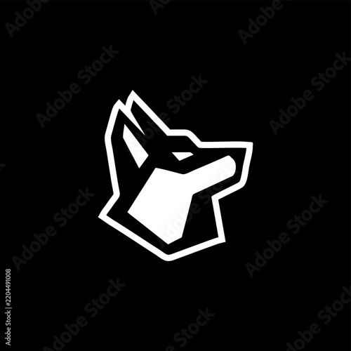 vector illustration of a black sign