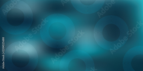 Abstract Teal Gradient Background With Soft Blur and Concentric Circle Texture for Modern Design Eps 10.