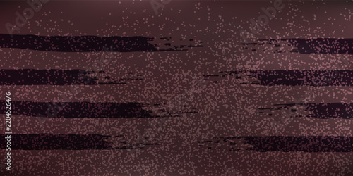 Abstract Maroon Grunge Textured Background With Horizontal Stripes And Vintage Noise Effect