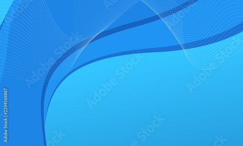 Geometric vector icon design with a wave pattern for an abstract wallpaper featuring a light blue and dark blue 