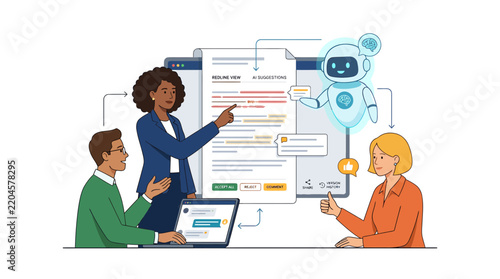 Ai Assists Team in Document Review and Editing with Redline View