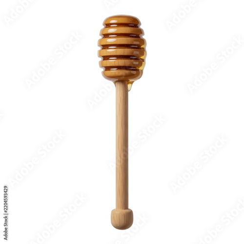 Wooden Honey Dipper Isolated Transparent Background