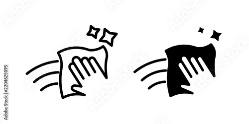 Clean icon flat outline in black
