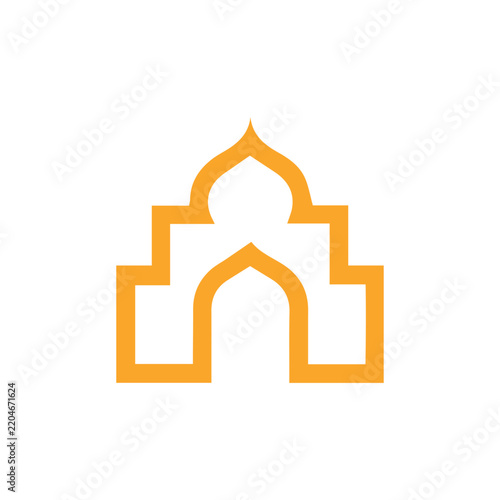 vector illustration of mosque