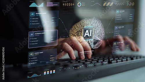 Specialized AI agents divide research and implementation work, with a coordinating intelligence linking their context, priorities and task outcomes.