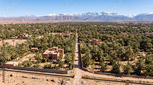Morocco Marrakech Palmeraie Oasis Landscape