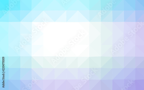 Abstract Geometric Polygonal Blue and Purple Background