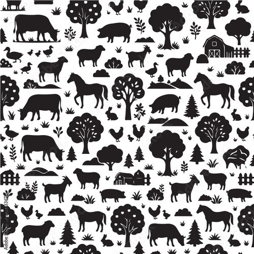 animals icons set