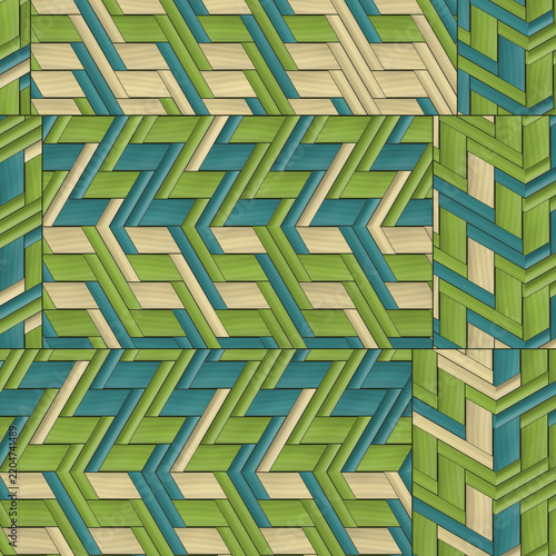 Geometric Wood Grain Pattern