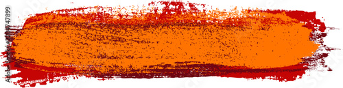 orange and red paint brush stroke isolated background transparent png 