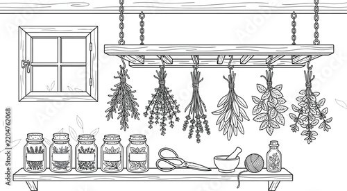 hanging pots hanging on a wall