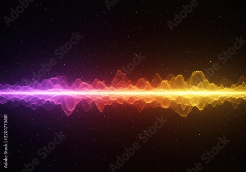 Dynamic cosmic energy flow visualization displaying colorful waves and heat distribution in an expansive abstract space ,solar ,power ,graphic