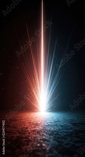 Ethereal glow radiating from a core point in a dark, textured void, suggesting an unseen, powerful abstract existence or spiritual awareness ,core ,energy ,origin