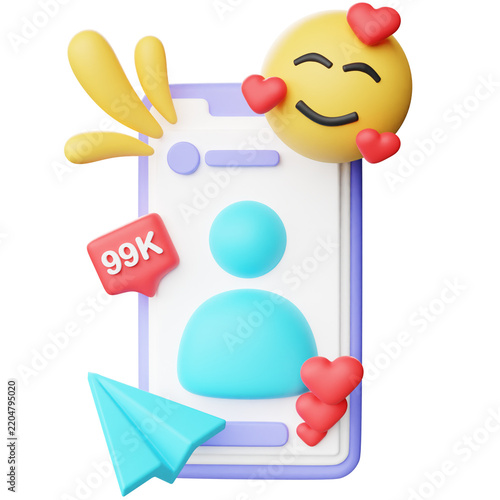 3D Social Media Story Engagement