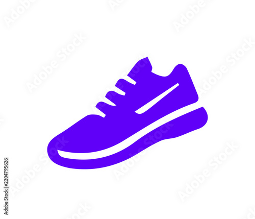 Running Shoe Athletic Footwear Fitness and Sports Training Icon