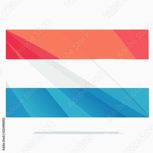 Abstract Netherlands Flag with Geometric Waves