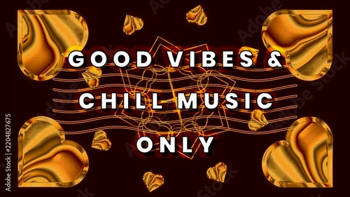 Good vibes with chill music for relaxing moments. Looping animation