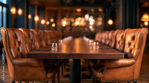 A luxurious private VIP dining room in an exclusive restaurant, showcasing elegant design, comfort, and a premium atmosphere for upscale dining experiences.