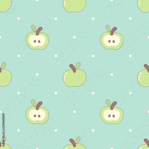 seamless background with apples
