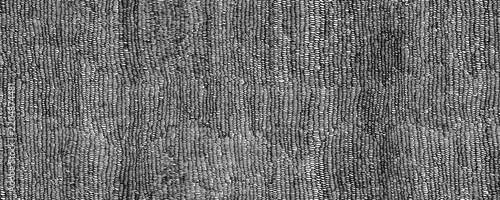 Seamless pattern of looped lines drawn with black pen. Horizontal background with vertical ink scribbles. Black and white dense texture with small strokes. Texture with hatching with black pen