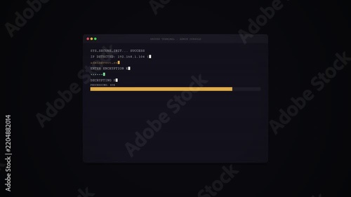 vector login screen