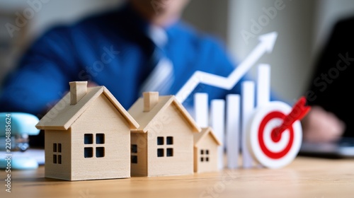 Real estate growth and investment strategy concept